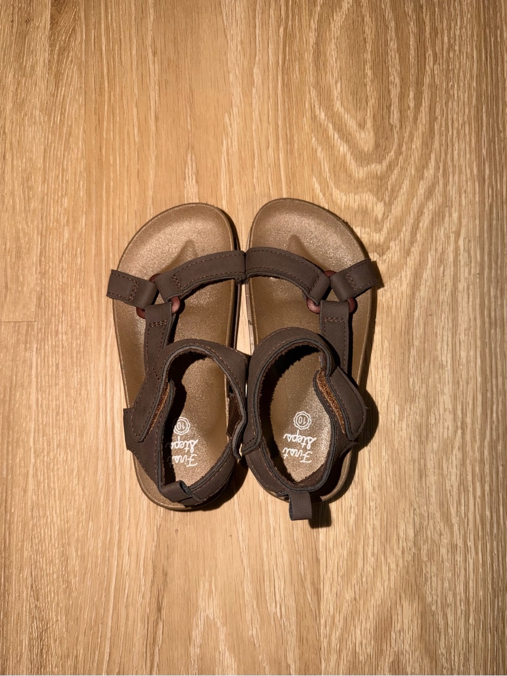First Steps Brown Toddler Sandals (Boys)